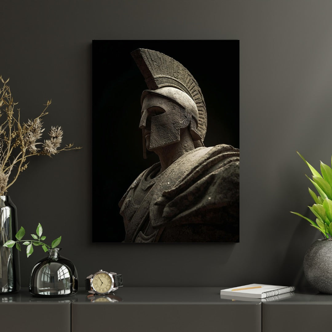 Spartaner Wandbild Antike Stein – Leinwandbild & Poster – Griechische Kunst – Printable Wall Art – Digitaler Download #890